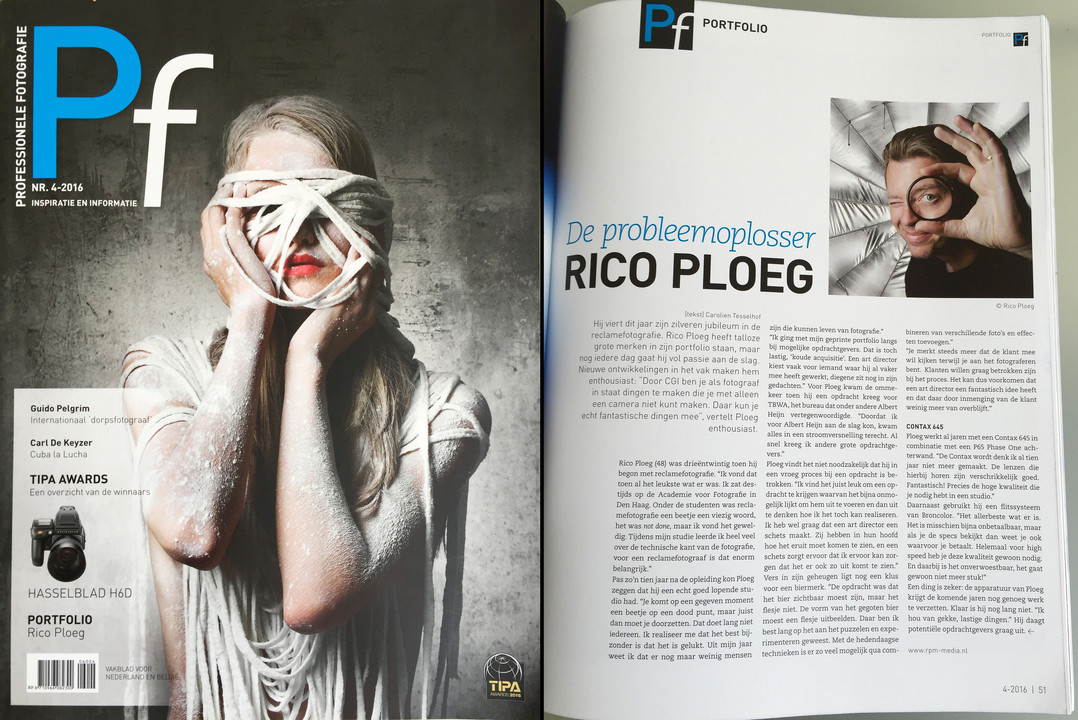 PF Magazine featuring Rico Ploeg